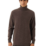 100% Cashmere Turtleneck Seamless Knit Sweater