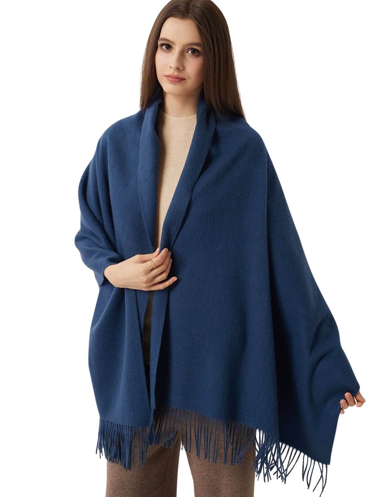 Women's Scarf 100% Merino Wool Knit Wrap Shawl