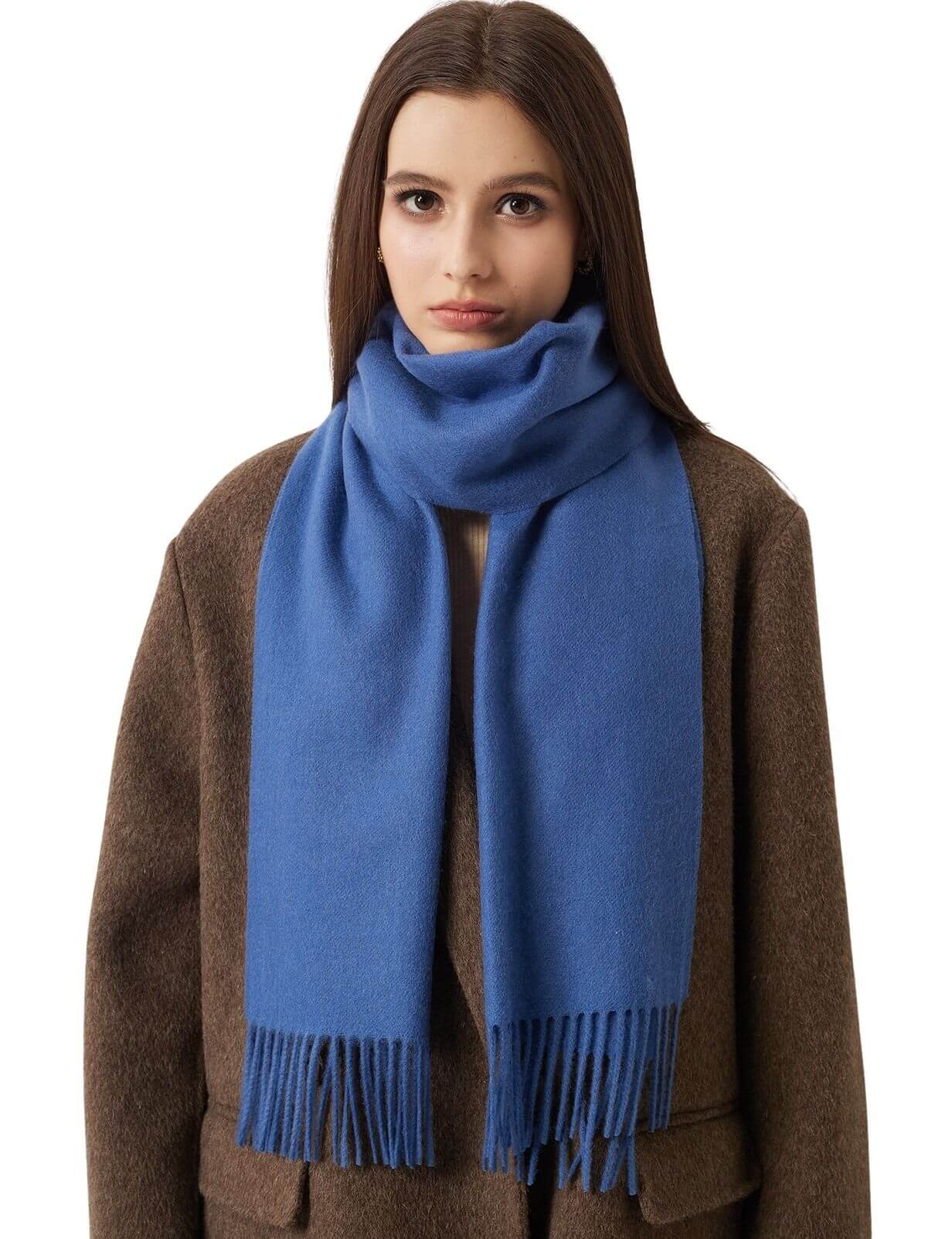 100% Pure Cashmere Scarf Fall Winter Plaid Soft
