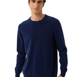 100% Cashmere Crew Neck Seamless Knit Sweater