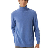 100% Cashmere Turtleneck Seamless Knit Sweater
