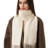 100% Pure Cashmere Scarf Fall Winter Plaid Soft