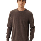100% Cashmere Crew Neck Seamless Knit Sweater