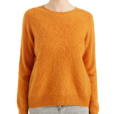 Chanyarn Women's 100% Merino Wool Luxury Soft Fall Winter Warm Crewneck Long Sleeve Brushed Fuzzy Pullover Sweater