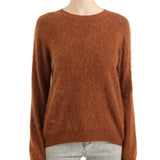 Chanyarn Women's 100% Merino Wool Luxury Soft Fall Winter Warm Crewneck Long Sleeve Brushed Fuzzy Pullover Sweater