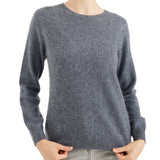 Chanyarn Women's 100% Merino Wool Luxury Soft Fall Winter Warm Crewneck Long Sleeve Brushed Fuzzy Pullover Sweater