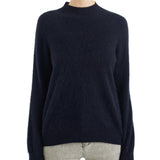 Chanyarn Women's 100% Merino Wool Luxury Soft Fall Winter Warm Long Sleeve Mock Neck Brushed Fuzzy Pullover Sweater