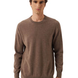 100% Cashmere Crew Neck Seamless Knit Sweater