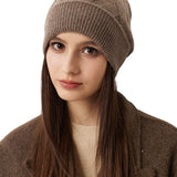 100% Cashmere Unisex Winter Knit Beanie