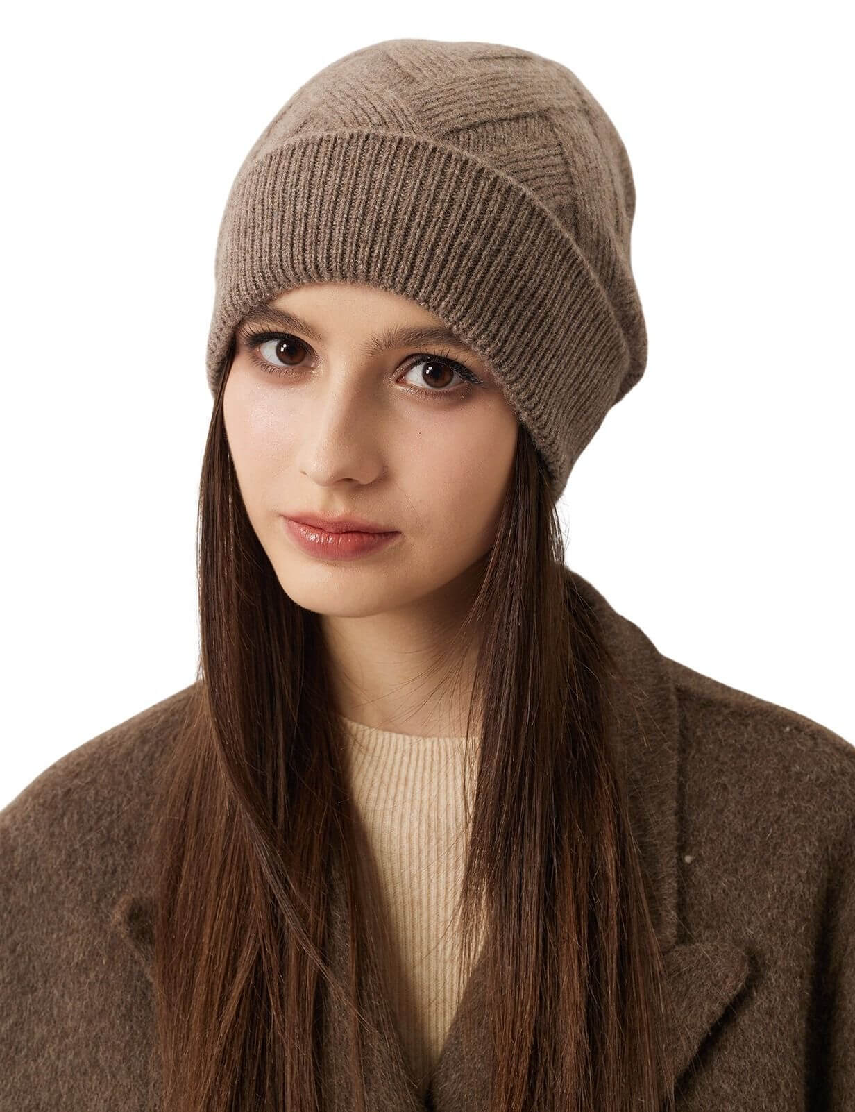 100% Cashmere Unisex Winter Knit Beanie