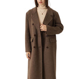 Double-Breasted 100% Merino Wool Pea Coat