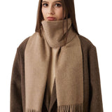 100% Pure Cashmere Scarf Fall Winter Plaid Soft