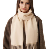 100% Pure Cashmere Scarf Fall Winter Plaid Soft
