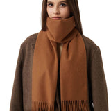 100% Pure Cashmere Scarf Fall Winter Plaid Soft