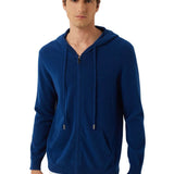 100% Cashmere Hoodies Knit Cardigan Sweater