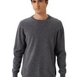 100% Cashmere Crew Neck Seamless Knit Sweater