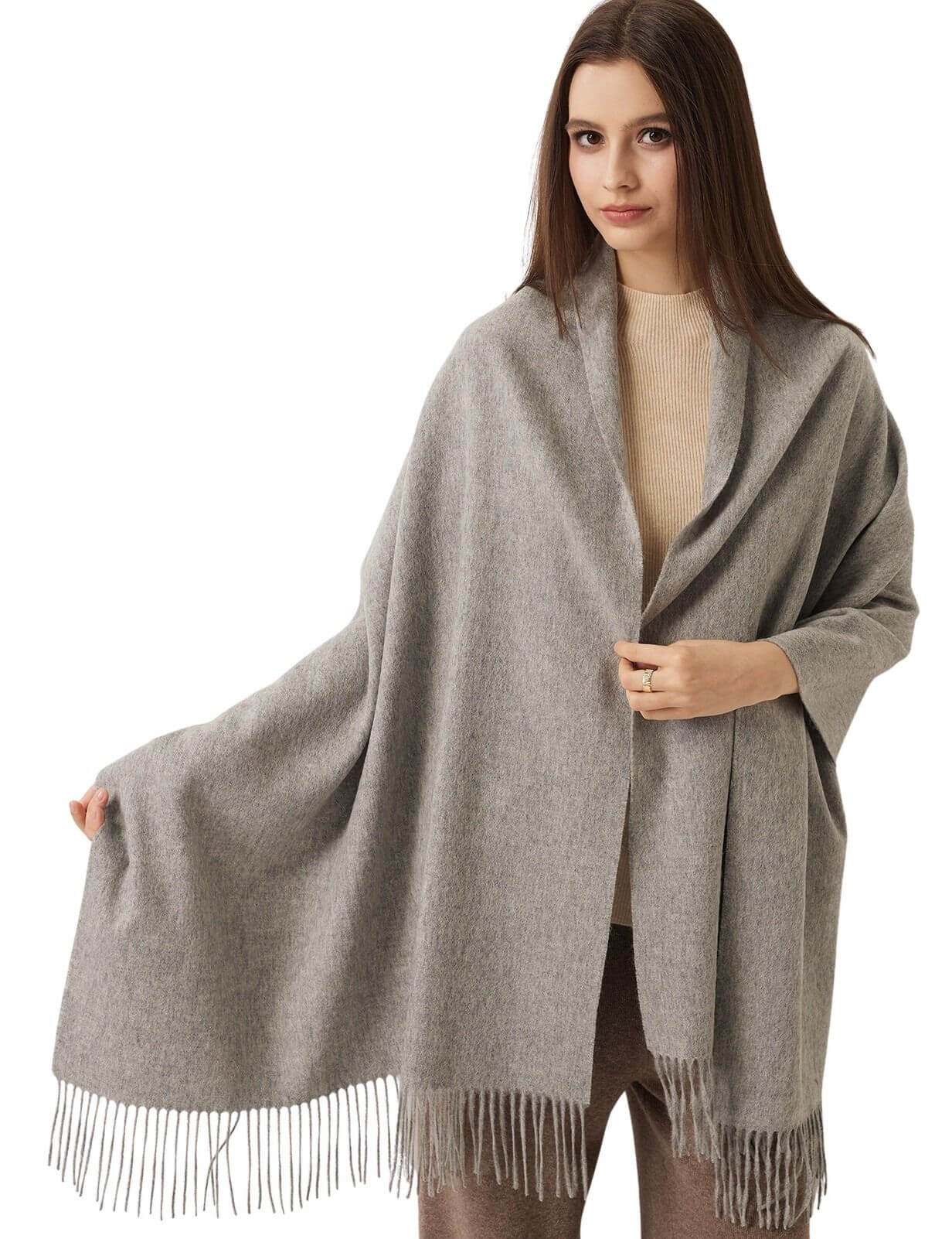 Women's Scarf 100% Merino Wool Knit Wrap Shawl
