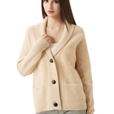 30% Cashmere 70% Merino Wool Cardigan Sweater