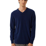 100% Cashmere V Neck Seamless Knit Sweater