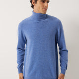 100% Cashmere Turtleneck Seamless Knit Sweater
