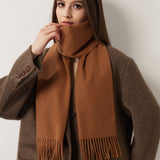 100% Pure Cashmere Scarf Fall Winter Plaid Soft