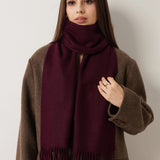 100% Pure Cashmere Scarf Fall Winter Plaid Soft
