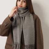 100% Pure Cashmere Scarf Fall Winter Plaid Soft