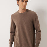100% Cashmere Crew Neck Seamless Knit Sweater