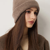 100% Cashmere Unisex Skull Cap Knit Beanie