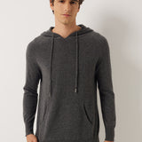 100% Cashmere Hoodies Knit Sweater Pullover