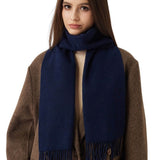 100% Pure Cashmere Scarf Fall Winter Plaid Soft