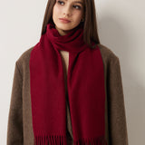 100% Pure Cashmere Scarf Fall Winter Plaid Soft