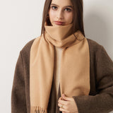 100% Pure Cashmere Scarf Fall Winter Plaid Soft