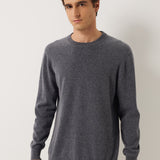 100% Cashmere Crew Neck Seamless Knit Sweater
