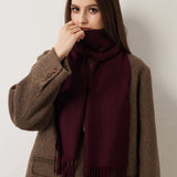 100% Pure Cashmere Scarf Fall Winter Plaid Soft