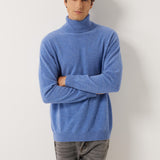 100% Cashmere Turtleneck Seamless Knit Sweater