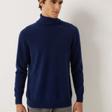 100% Cashmere Turtleneck Seamless Knit Sweater