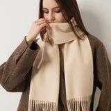 100% Pure Cashmere Scarf Fall Winter Plaid Soft