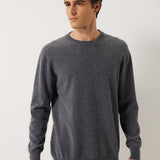 100% Cashmere Crew Neck Seamless Knit Sweater