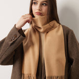 100% Pure Cashmere Scarf Fall Winter Plaid Soft