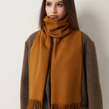 100% Merino Wool Scarf Solid Warm Ultra-Soft