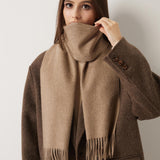 100% Pure Cashmere Scarf Fall Winter Plaid Soft