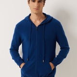 100% Cashmere Hoodies Knit Cardigan Sweater