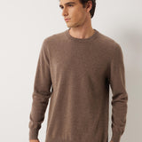 100% Cashmere Crew Neck Seamless Knit Sweater