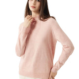 30% Cashmere 70% Merino Wool Seamless Mock Neck Sweater