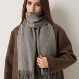 100% Pure Cashmere Scarf Fall Winter Plaid Soft