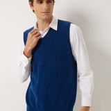100% Cashmere V Neck Knit Sweater Vest