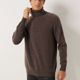 100% Cashmere Turtleneck Seamless Knit Sweater