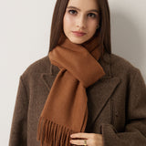100% Pure Cashmere Scarf Fall Winter Plaid Soft