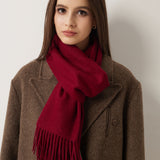 100% Pure Cashmere Scarf Fall Winter Plaid Soft